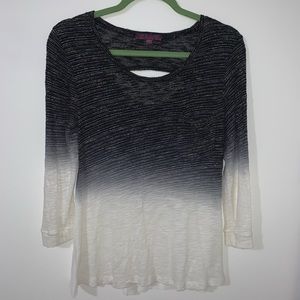 Ombré T-shirt w/ Cut Out on Back